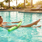 Colourful swimming pool noodles made from durable EVA foam