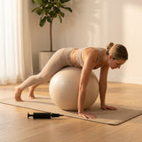 55cm Anti-Burst Yoga Ball in Charcoal for Yoga and Pilates