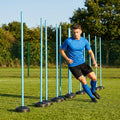 Slalom training poles in vibrant colours for agility training