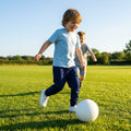 Kids' tracksuit bottoms in black and navy, ideal for youth sportswear