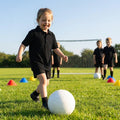 Junior Polo Shirts in Black, made from 100% Polyester