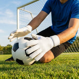 Professional goalkeeper gloves in various sizes and colours