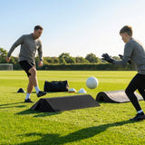 Goalkeeper training ramp made from durable rubber for indoor and outdoor use