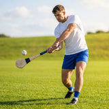 Ash Hurling Stick with custom grip colours, ideal for indoor and outdoor sports