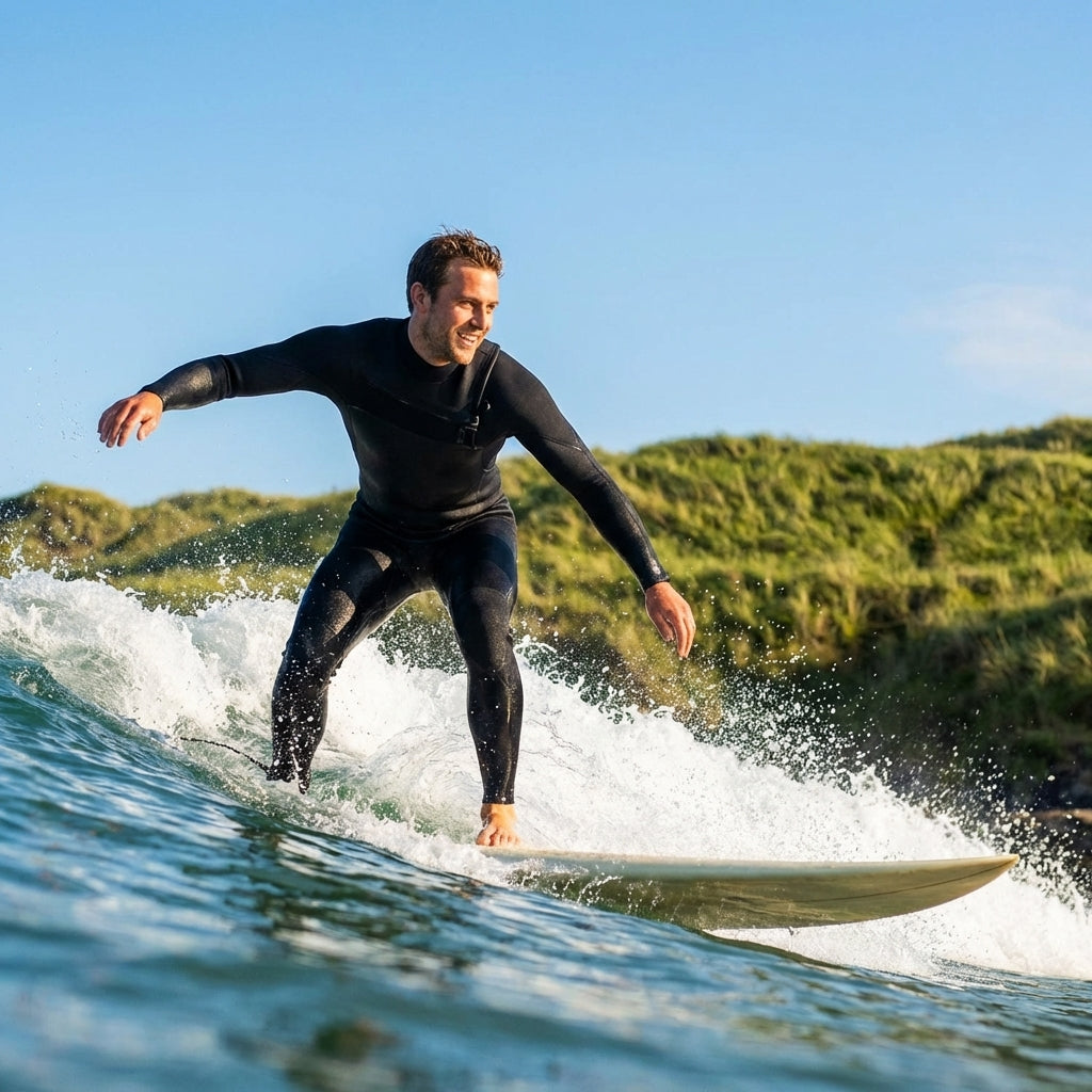 Neoprene men's wetsuit for water sports