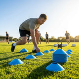 Rugby Training Marker Cones in multiple colours with cone stand