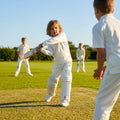 Kids cricket whites apparel in polyester, available in various sizes