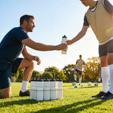 750ml sports water bottle in multiple colours, BPA-free plastic