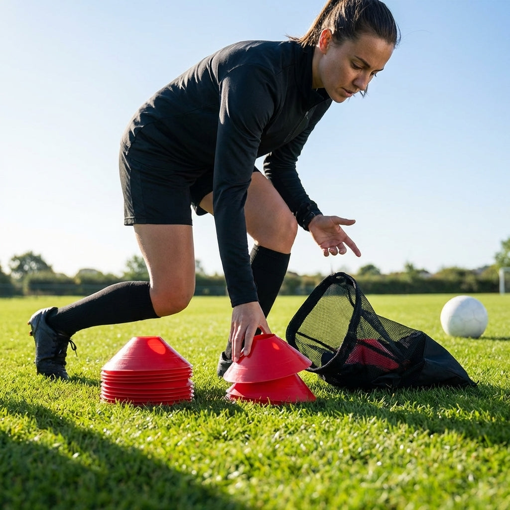 Training cones for sports practice, durable 12-inch cones