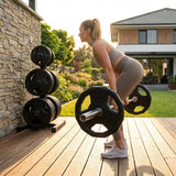 Olympic weight plates with PU coating, various weights