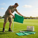 Customisable football corner flags in various colours and weatherproof design