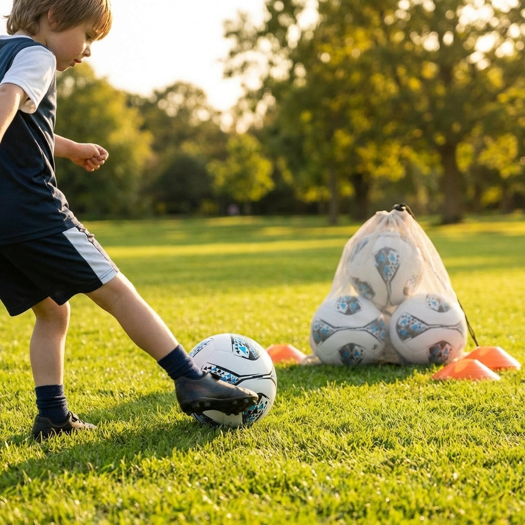 Club football in multiple colours and sizes for multi-surface use