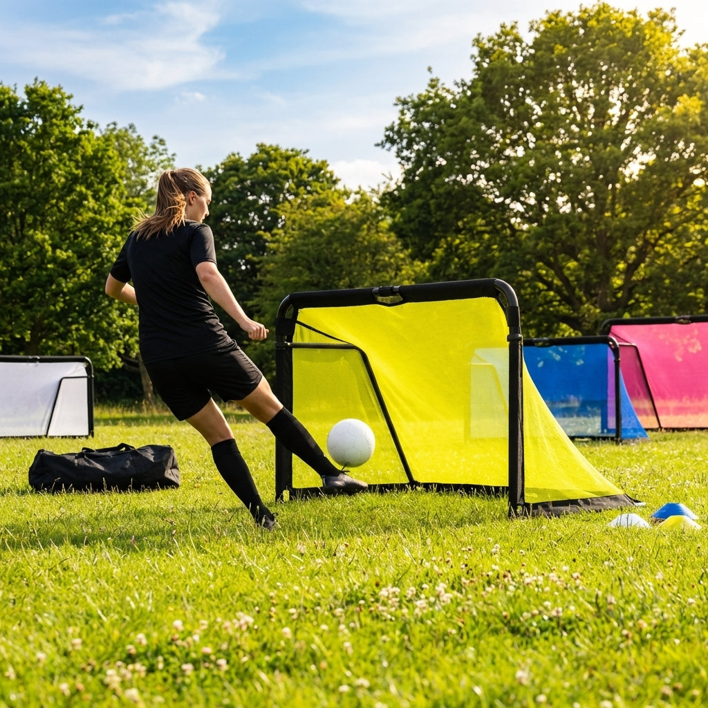 Football goal net in multiple sizes and colours for clubs and gardens