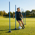 Slalom training poles in vibrant colours for agility training