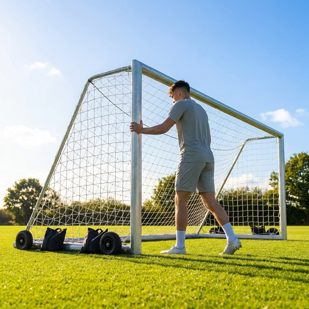 12ft x 4ft Aluminium Football Goal for 5-a-Side Matches