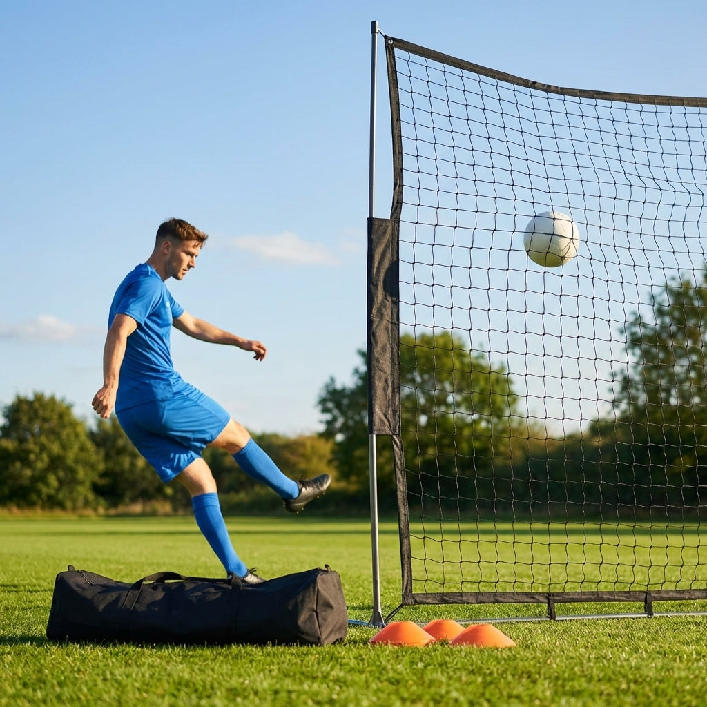 Football Ball Stop Netting in use at a sports centre