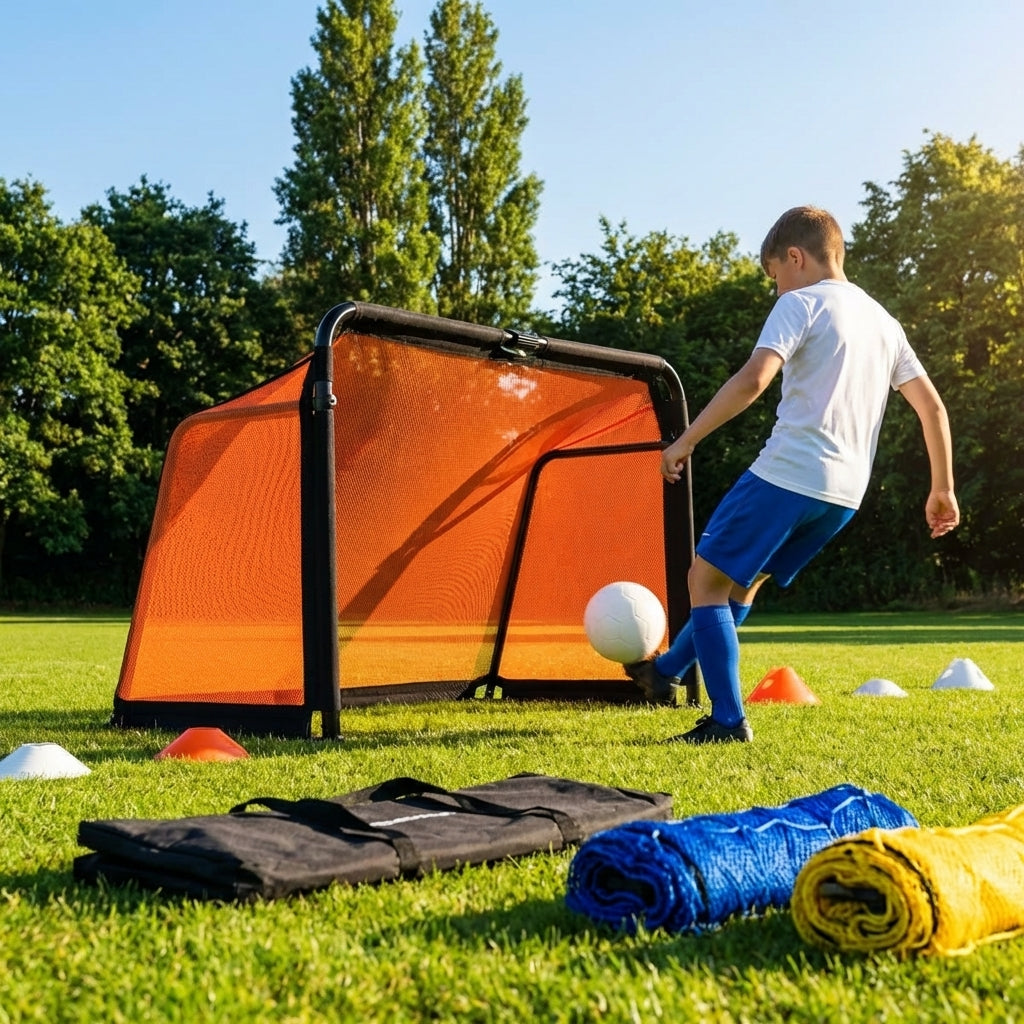 Football goal net in multiple sizes and colours for clubs and gardens