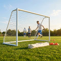 Steel football goal 24ft x 8ft for outdoor use