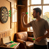 Tungsten steel darts set with grooved barrel and nickel points