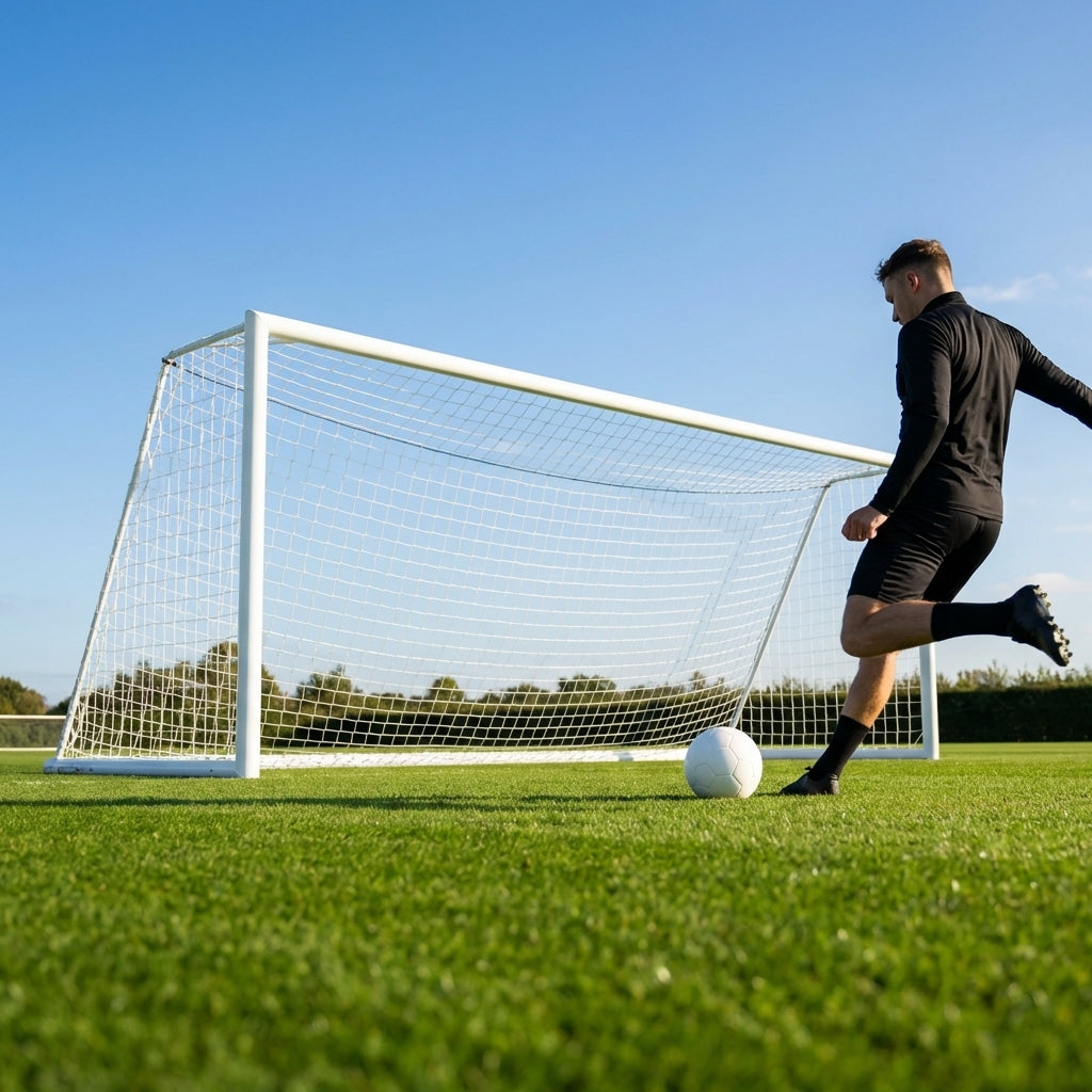 24x8ft aluminium freestanding football goal for stadium use