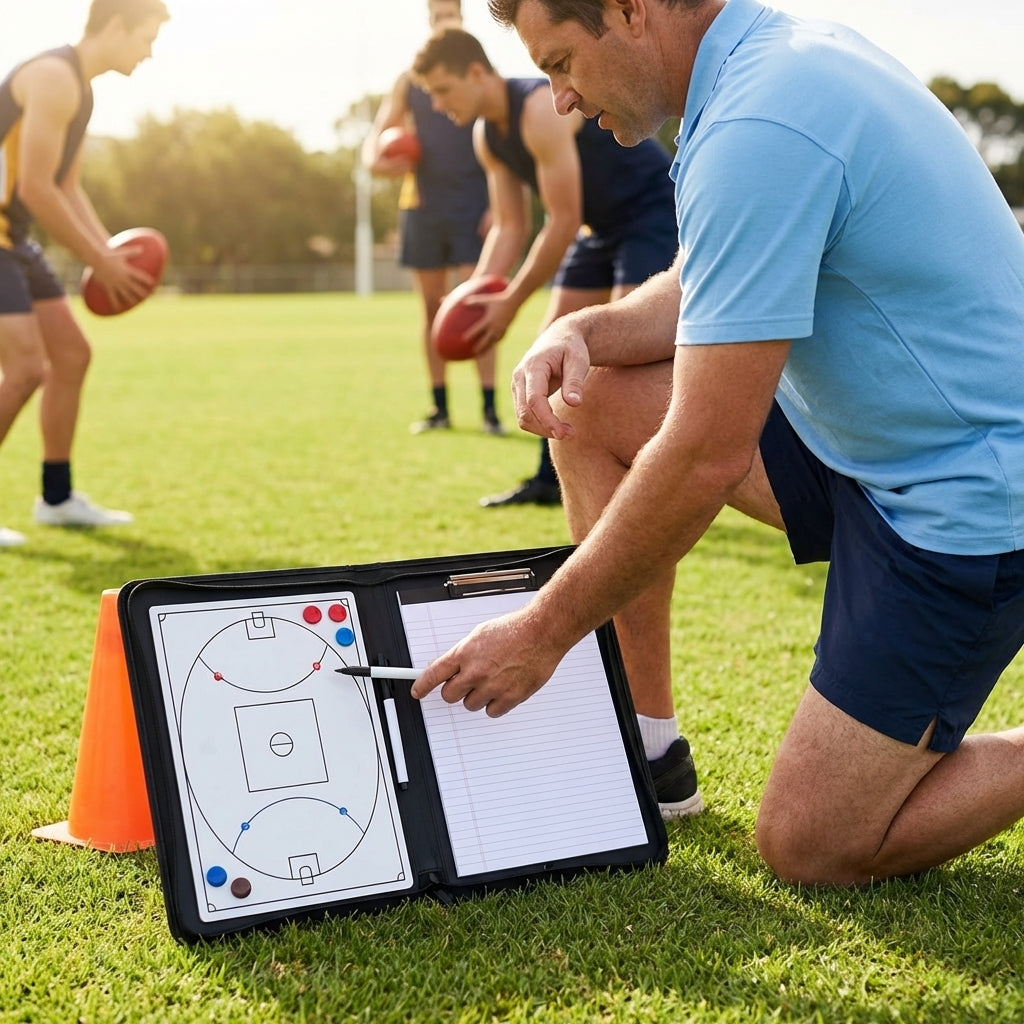 A4 Sport Coaching Folder – PVC – Weatherproof Tactics Board – Indoor/Outdoor