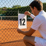 A4 PVC number plates for sports pitches and courts