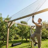 Black bird netting with 48mm mesh for pigeon and pheasant control