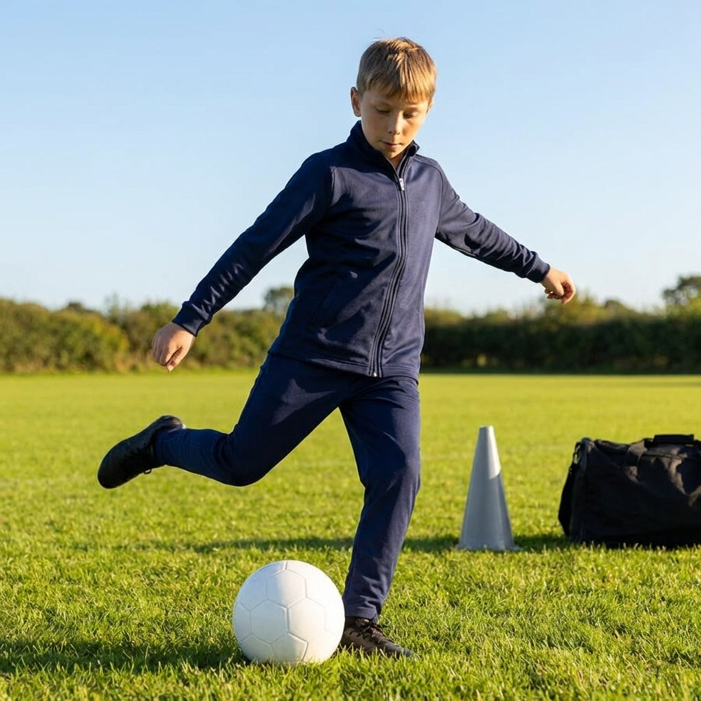 Kids' full zip sports jacket for training and casual wear
