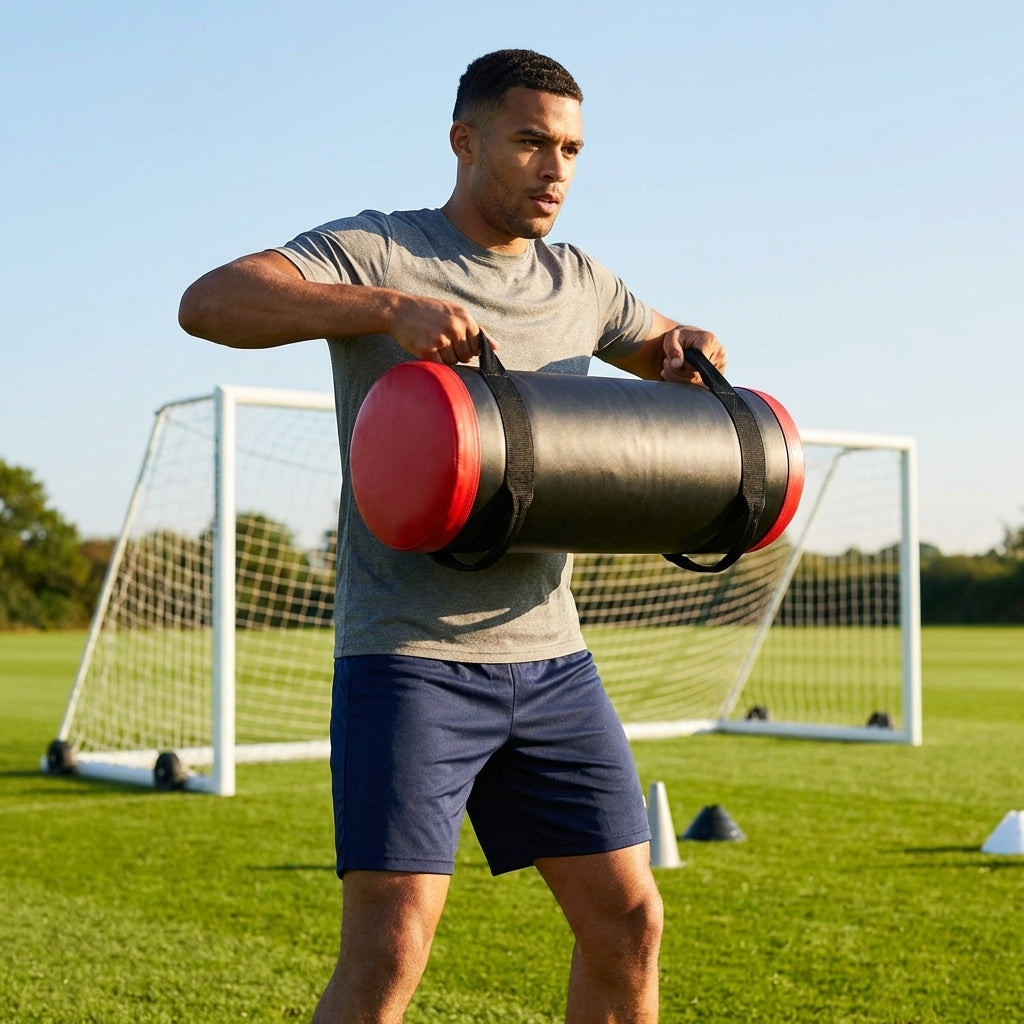 Power Weight Bags in black, available in 5-30kg for gym and home workouts
