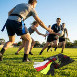 Tag rugby belt set with 10 belts and 20 colourful tags