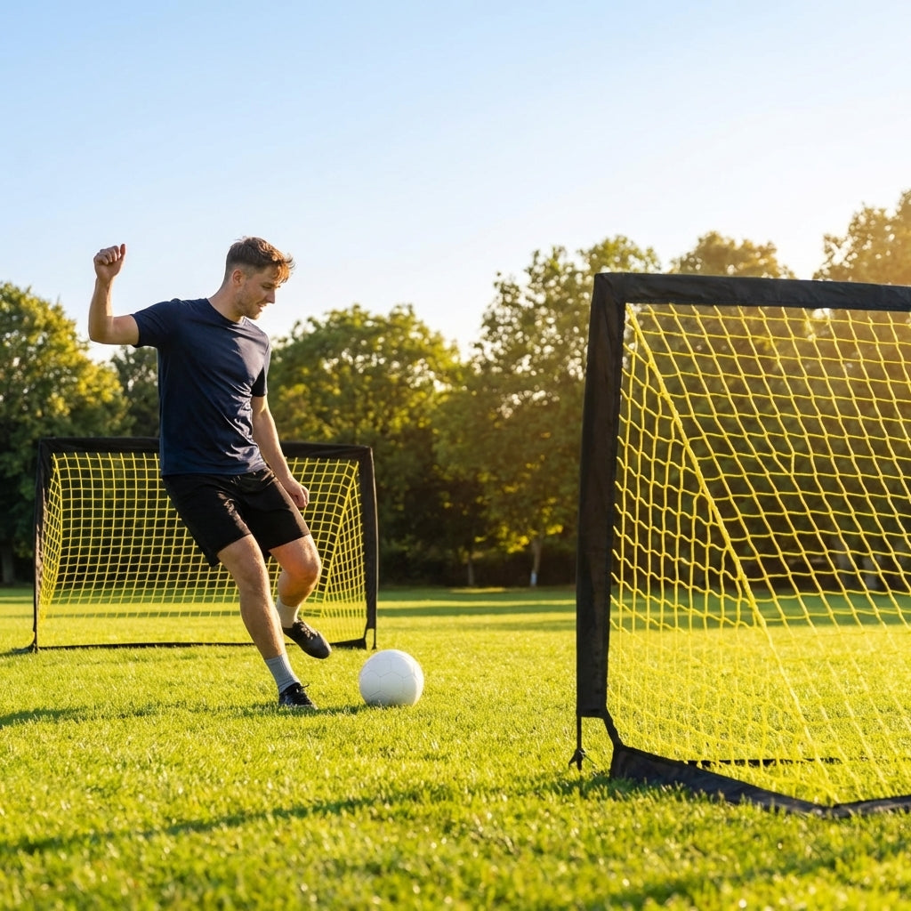 Pop-Up Football Goal – Multiple Sizes – 3ply Polyester – Training Use