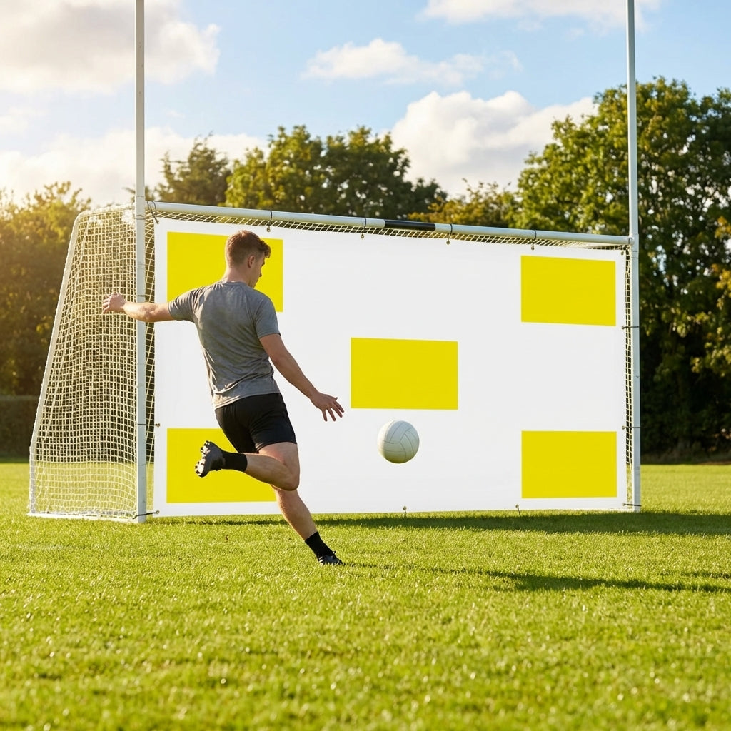 Gaelic and Hurling Target Sheet with Yellow Banding for Training