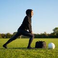 Black ladies football hoodie, cotton polyester blend