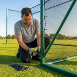 Golf Cage Replacement Parts including steel tubes and netting