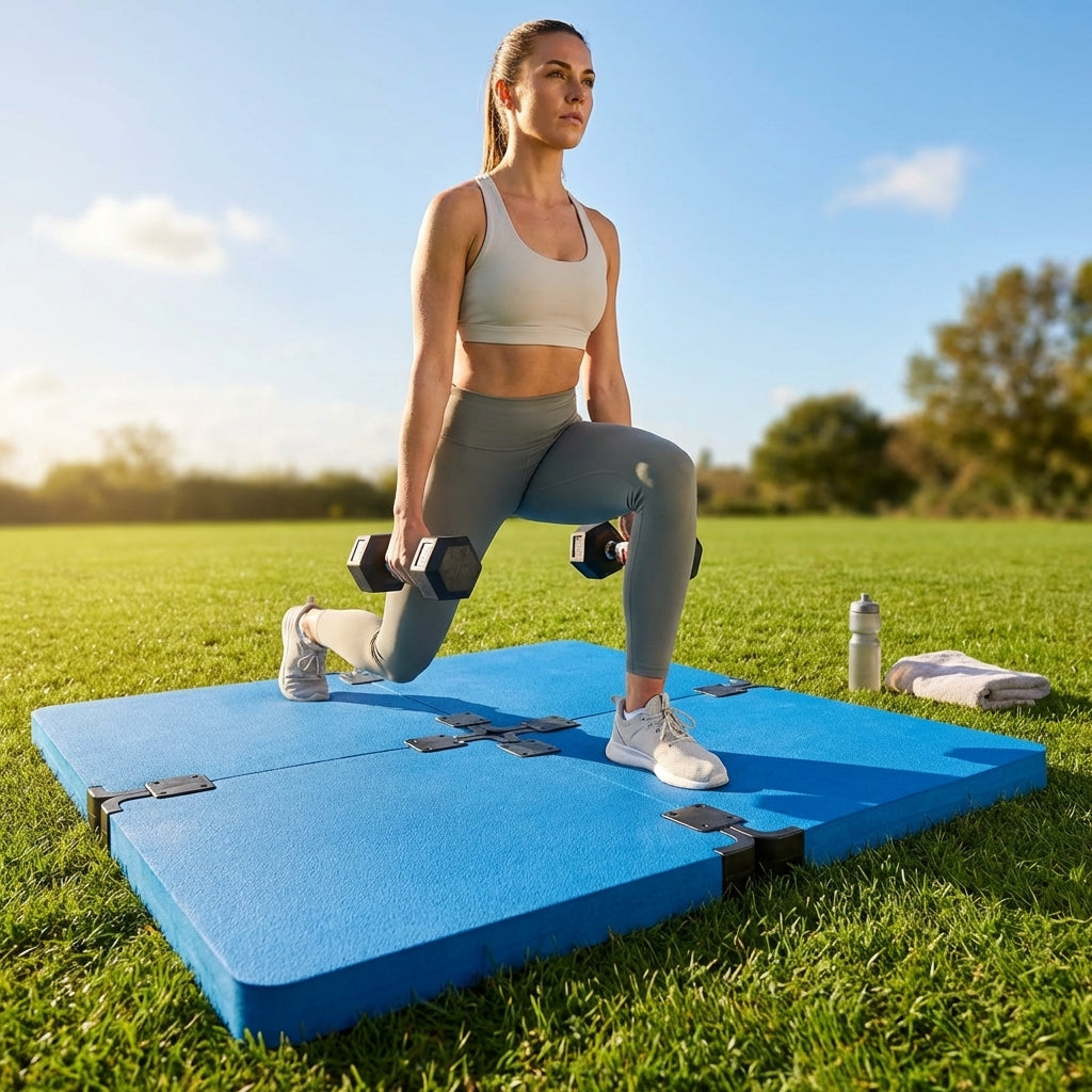 Rubber gym flooring mats available in various colours and thicknesses