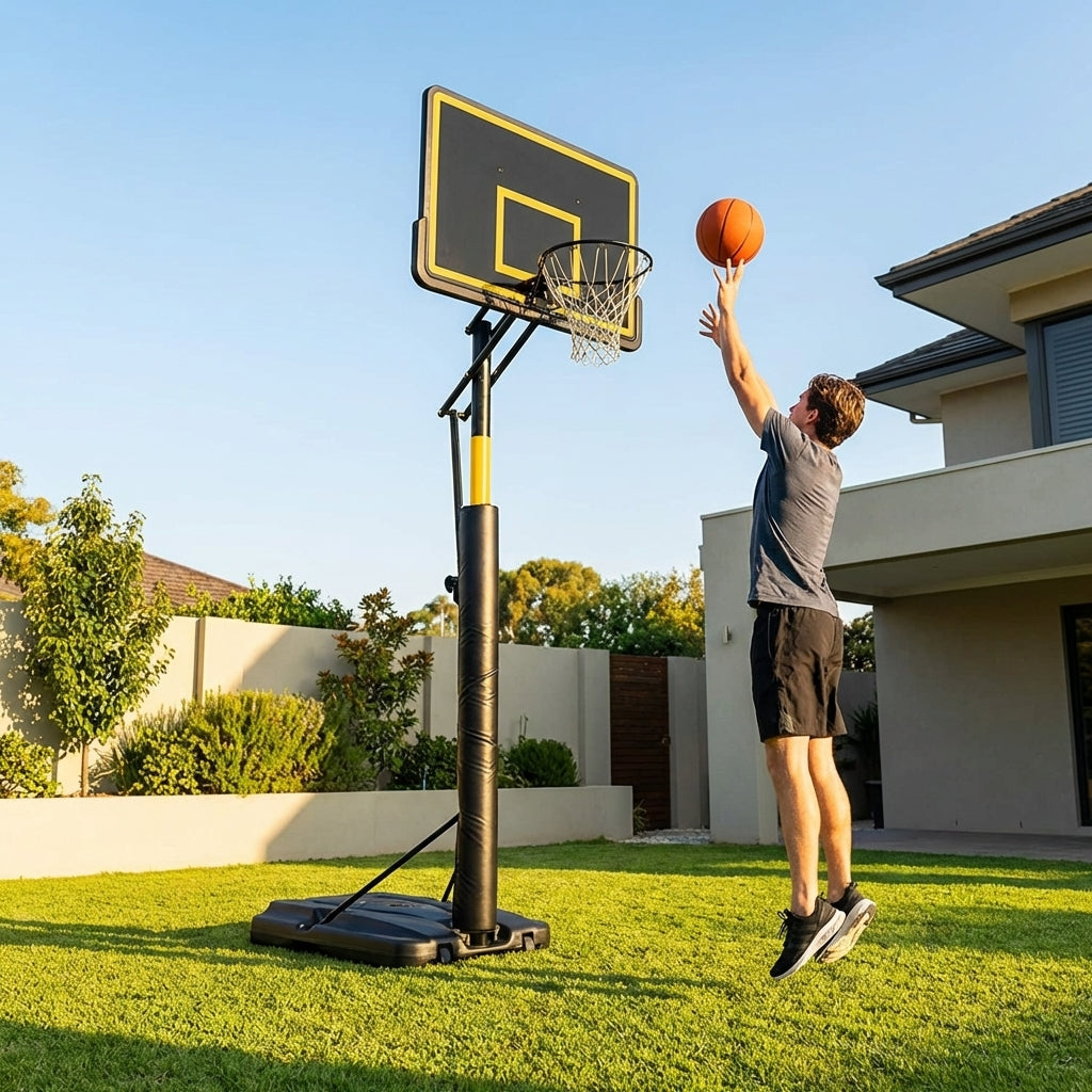 Adjustable Basketball Hoop with Portable System