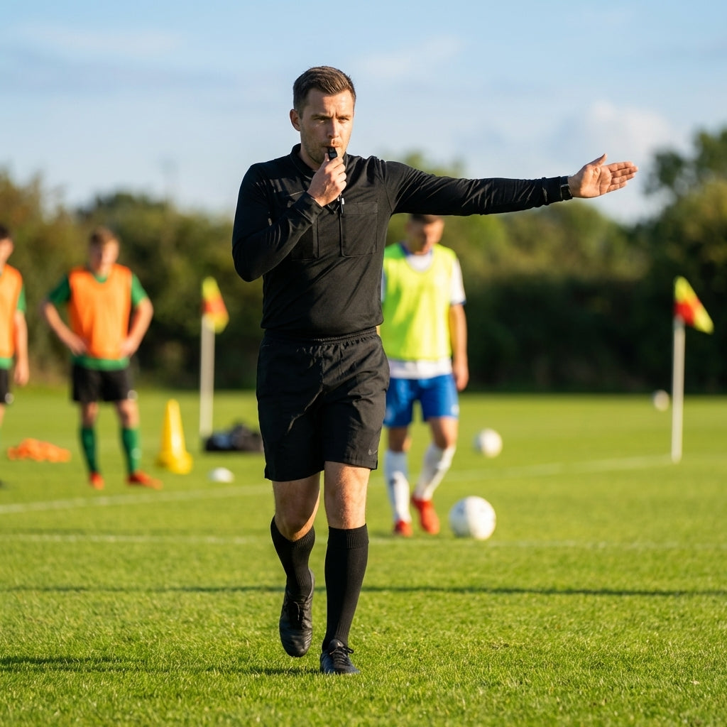 Football referee shirt with premium fabric for sports officials