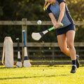 Ash Hurling Stick with custom grip colours, ideal for indoor and outdoor sports
