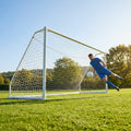 Steel football goal 16x7ft for school and park use