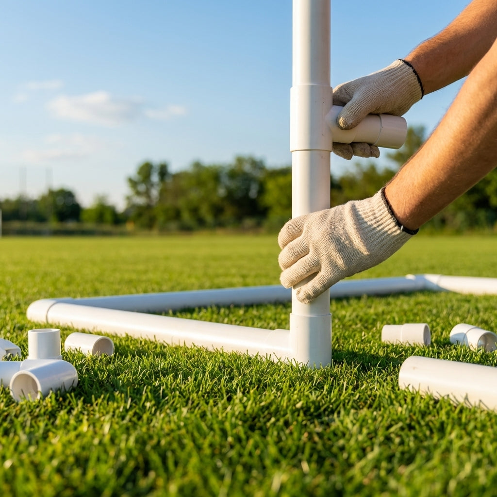 Replacement corners and connectors for football goals
