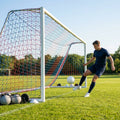 Football goal nets 24 x 8 ft, durable HDPE for clubs and schools