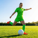 Women's Football Kit with Geometric Print Jersey