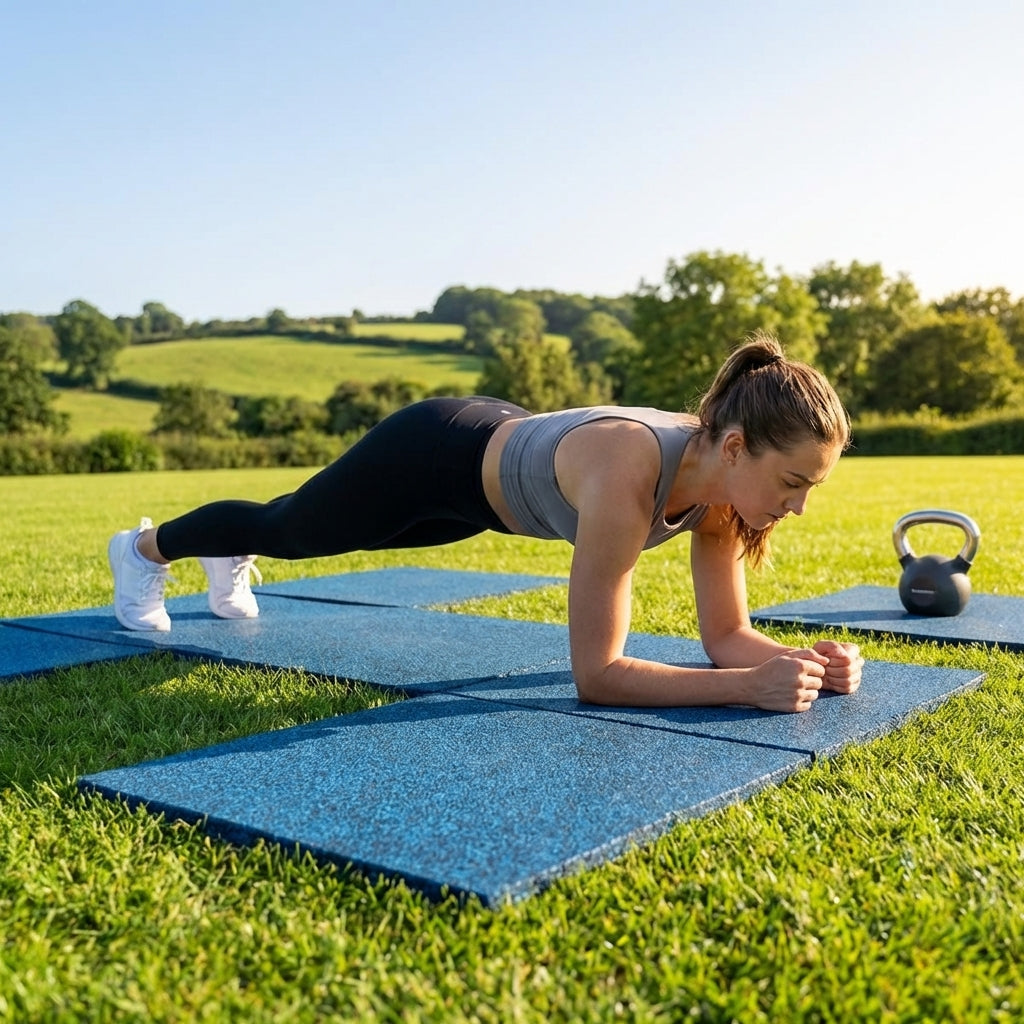Rubber Gym Flooring Mats in various thicknesses and colours