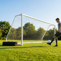 Football Goal Post 12ft x 4ft Durable PVC for Garden