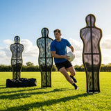 5ft Yellow Rugby Training Mannequins with Mesh and Plastic Construction