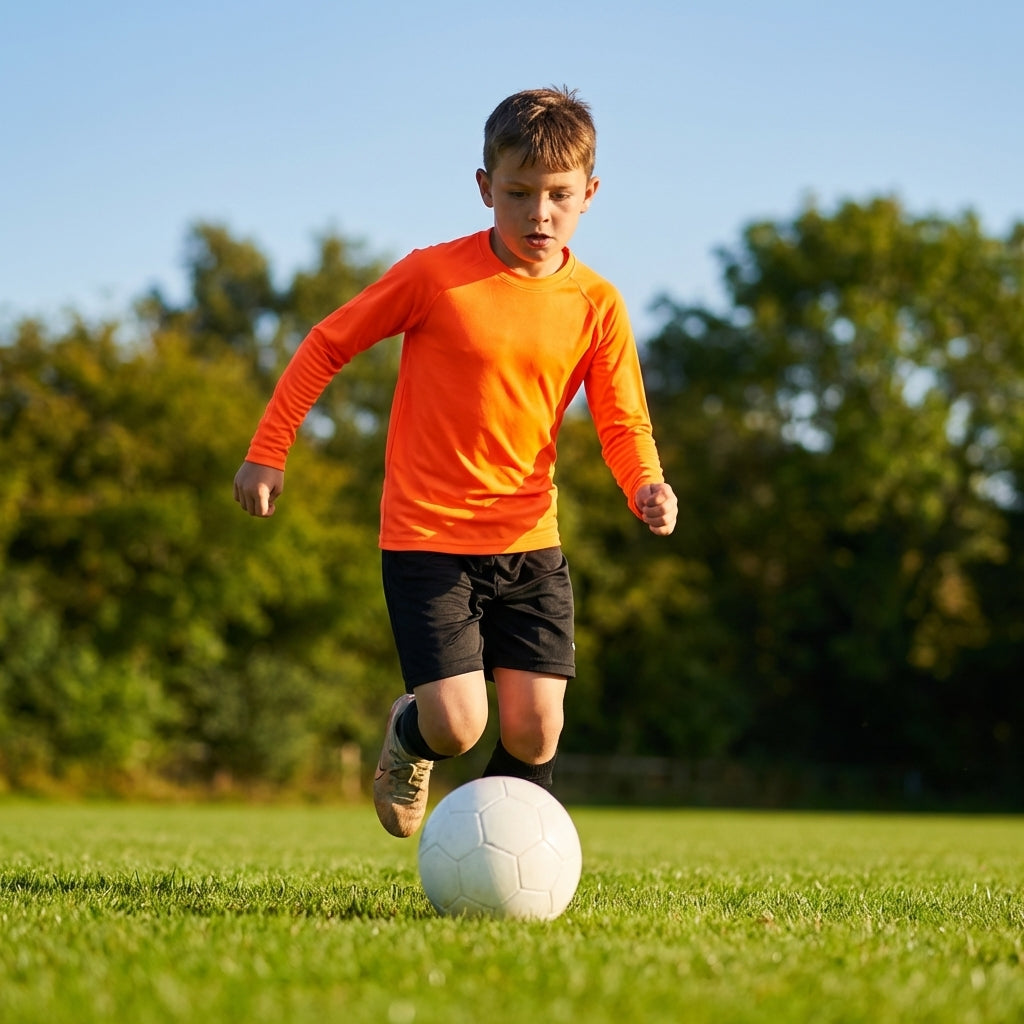 Junior Boys' Long Sleeve Base Layer Top in Various Colours
