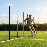 Slalom training poles in vibrant colours for agility training