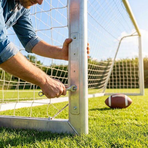Football Goal Brackets – Aluminium – Durable Replacement – Sports Equipment