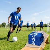 Sports team numbered bibs in vibrant colours for all ages