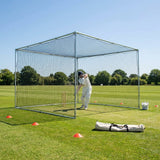Cricket nets made from HDPE, available in various sizes for indoor and outdoor use